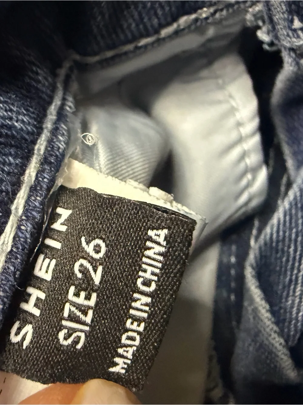 SHEIN Men's Blue Straight-Leg Denim Jeans